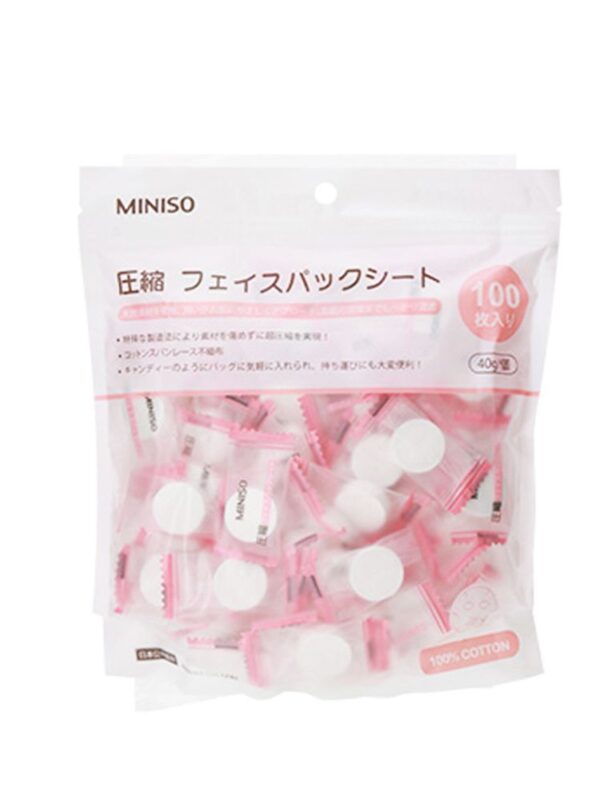 Mặt nạ viên nén Miniso Nhật Bản túi 100 viên