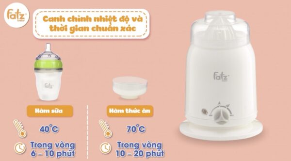 Máy hâm sữa FatzBaby FB3002SL 4 chức năng