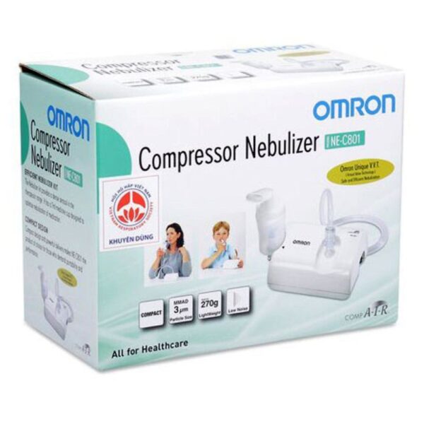 Máy xông mũi họng nén khí Omron NE-C801 Nhật Bản