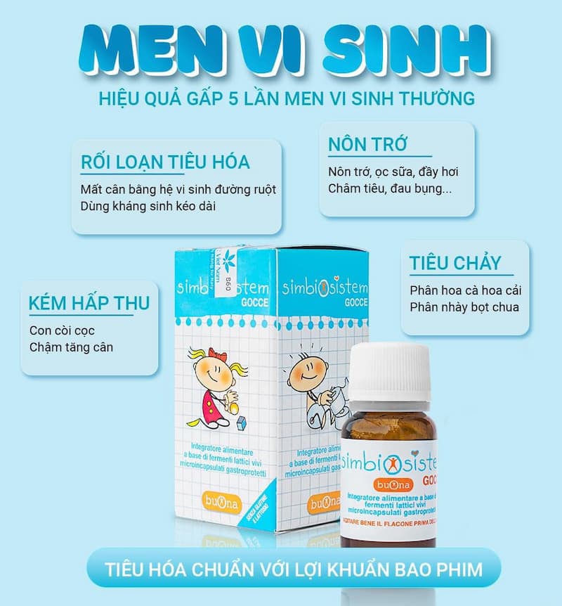 Dùng Buona Simbiosistem Gocce rất tốt cho hệ tiêu hóa