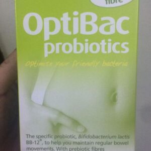 Men vi sinh hỗ trợ cải thiện táo bón Optibac  Bifido & Fibre của Anh