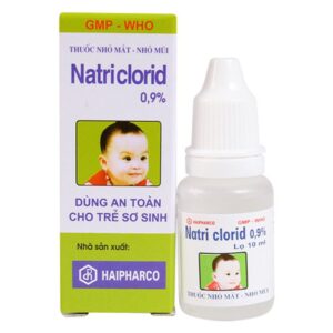 Nước nhỏ mắt mũi Natriclorid 0,9% 10ml