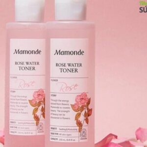 Nước Hoa Hồng Mamonde Rose Water Toner hỗ trợ cấp ẩm, mịn da