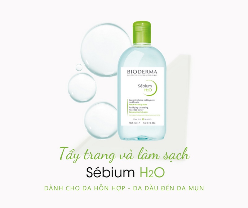 Nước tẩy trang Bioderma Sébium H2O