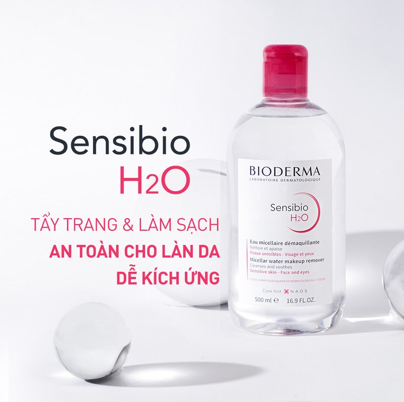 Nước tẩy trang Bioderma Sensibio H2O