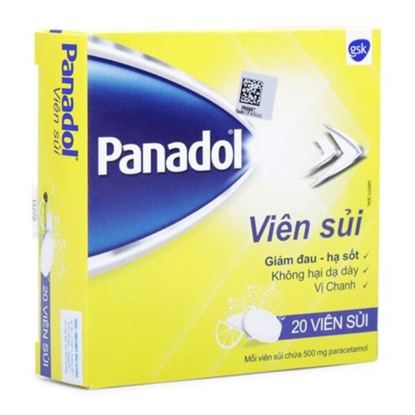 Panadol viên sủi 500mg giảm đau, hạ sốt nhanh