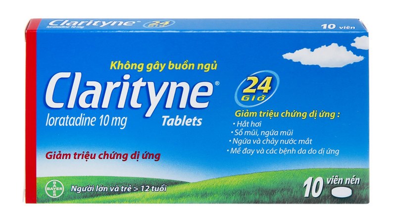 Clarityne thuộc nhóm thuốc kháng histamin và kháng dị ứng