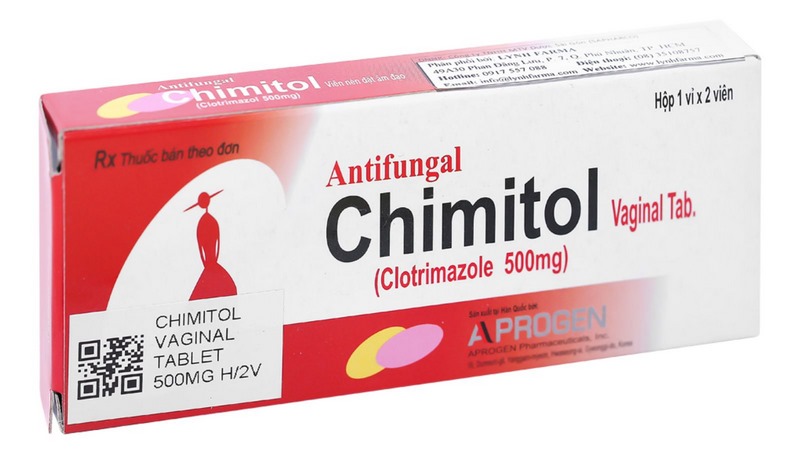 Thuốc đặt Chimitol được sử dụng để điều trị nhiễm nấm Candida âm đạo ở phụ nữ