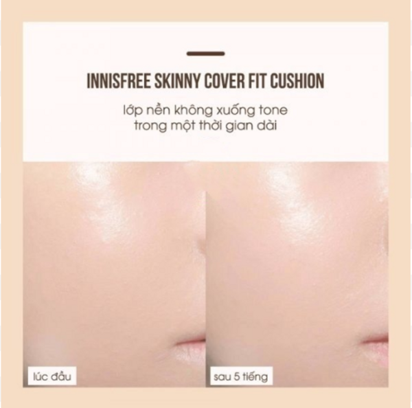 Phấn nước Innisfree Skinny Coverfit Cushion Kiềm Dầu