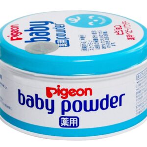 Phấn rôm Pigeon Baby Power màu xanh của Nhật 150g