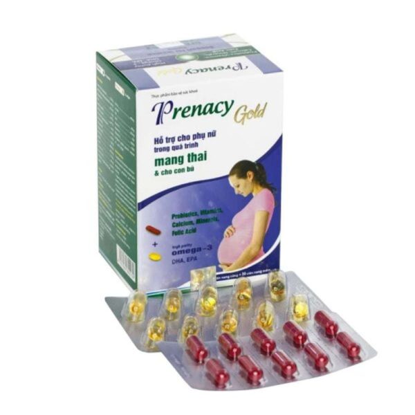 Viên uống tăng cường dưỡng chất Prenacy Gold cho bà bầu