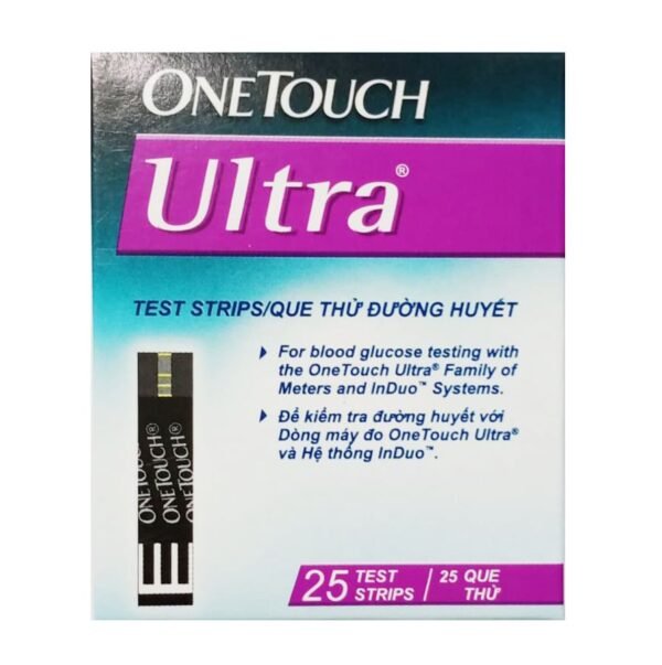 Que thử đường huyết OneTouch Ultra 2 (hộp 25 que)