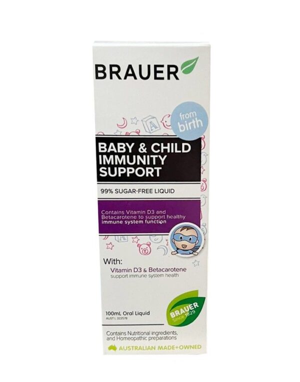 Siro Brauer Immunity Hỗ Trợ Tăng Sức Đề Kháng Cho Bé