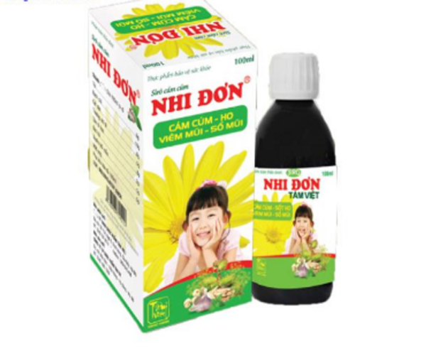 Siro cảm cúm Nhi đơn Tâm Việt dạng chai 100ml