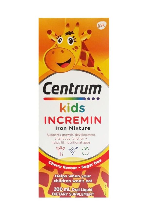 Siro Centrum Kids Incremin Iron Mixture Của Úc 200ml [Date T10/2024]