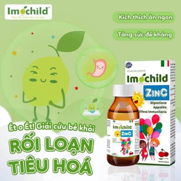 Siro hỗ trợ bổ sung kẽm cho bé Imochild ZinC