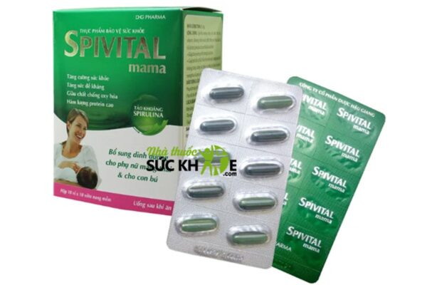 Spivital mama - Tảo thưc vật bổ sung dinh dưỡng cho bà bầu