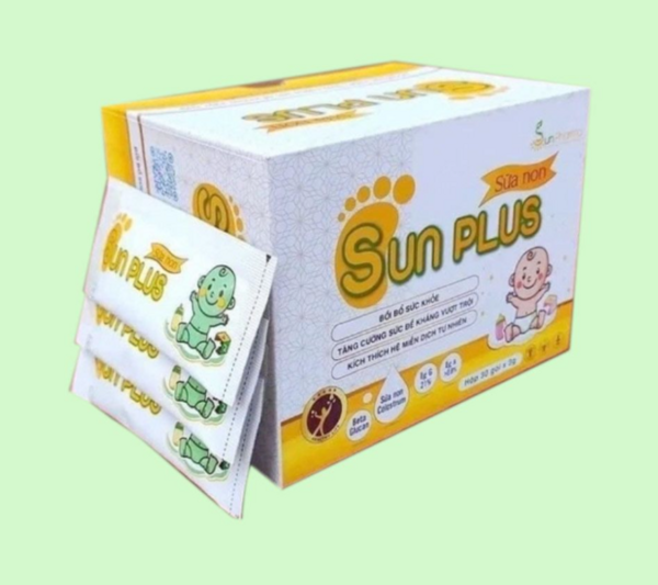 Sữa non Sun Plus hỗ trợ tăng đề kháng, bồi bổ sức khỏe