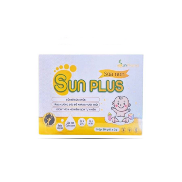 Sữa non Sun Plus hỗ trợ tăng đề kháng, bồi bổ sức khỏe