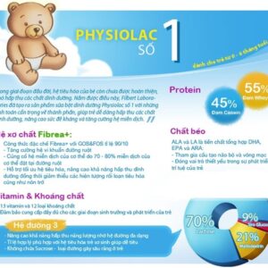 Sữa Physiolac số 1 900g (cho bé từ 0-6 tháng tuổi)