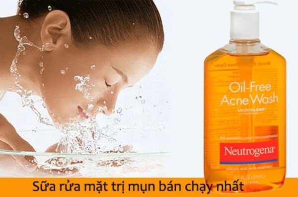 Sữa rửa mặt Neutrogena Oil-Free Acne Wash 269ml