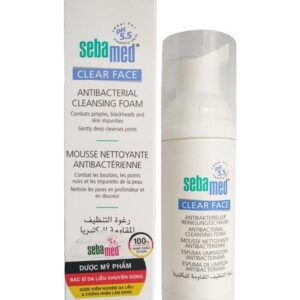 Sữa rửa mặt tạo bọt trị mụn Sebamed pH 5.5 của Đức