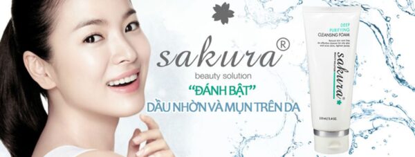 Sữa rửa mặt trị mụn Sakura Deep Purifying Cleansing Foam