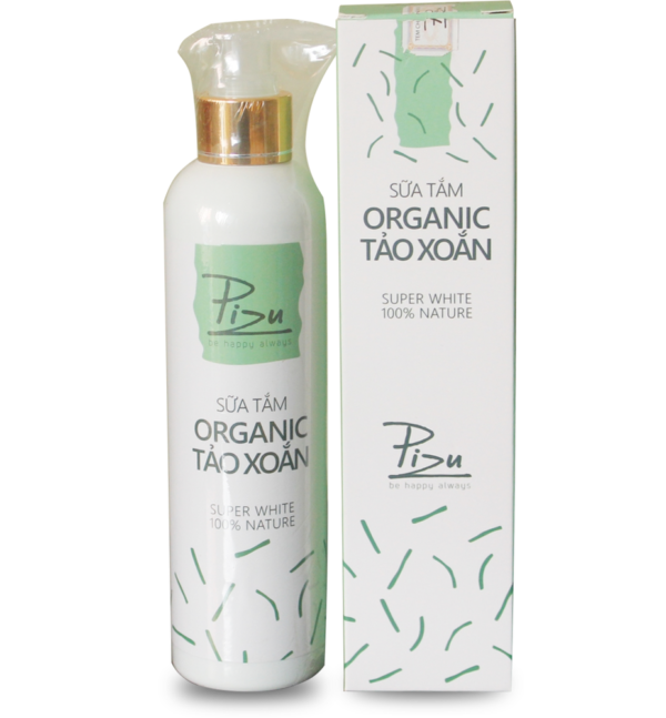 Sữa tắm Organic tảo xoắn Pizu chiết xuất thiên nhiên 300ml