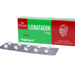 Thuốc chống dị ứng Loratadin 10mg Traphaco hộp 10 viên nén