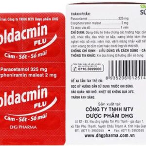 Thuốc Coldacmin Flu trị cảm, sốt, sổ mũi- DHG