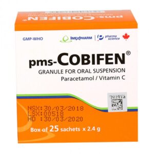 Thuốc cốm pha hỗn dịch uống trị đau nhức cảm sốt PMS-Cobifen