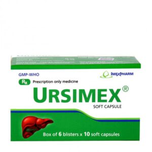 Thuốc điều trị bệnh gan Ursimex ( 6 vỉ x 10 viên/ hộp)