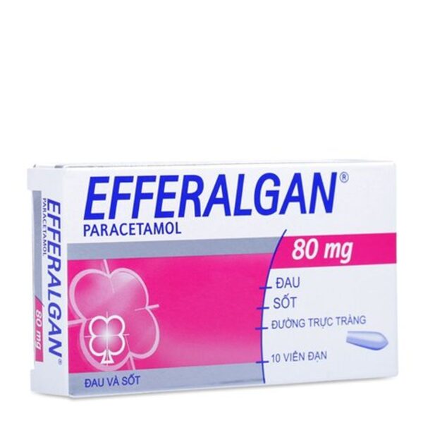 Thuốc điều trị các triệu chứng đau đầu Efferalgan (80mg)