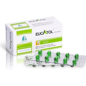 Thuốc Eucatol Forte trị ho, đau họng (Hộp 5 vỉ x 10 viên)