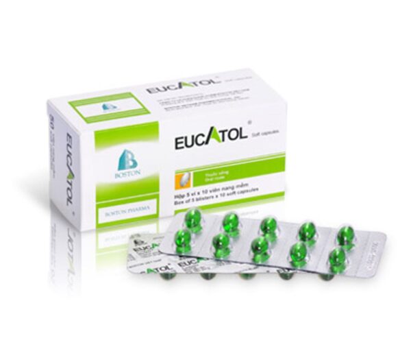 Thuốc Eucatol Forte trị ho, đau họng (Hộp 5 vỉ x 10 viên)