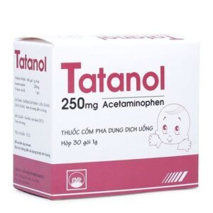 Thuốc giảm đau, hạ sốt Tatanol 250mg (hộp/30 gói)