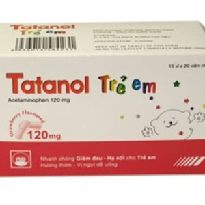 Thuốc hạ sốt Tatanol trẻ em 120mg vỉ 20 viên