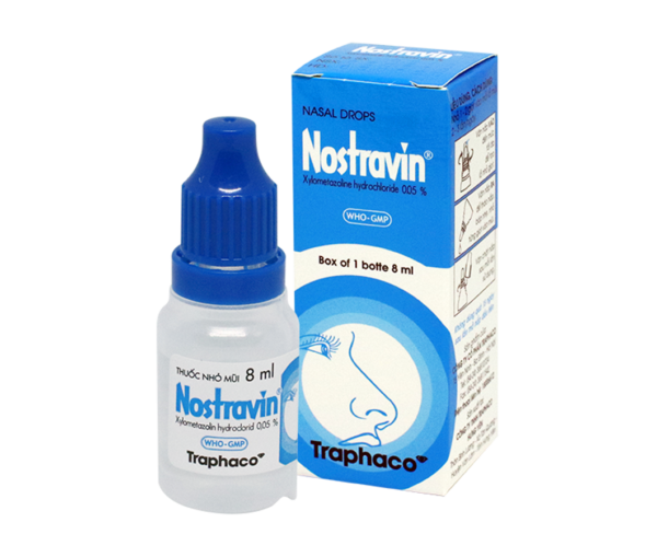 Thuốc nhỏ mũi Nostravin Traphaco 8ml