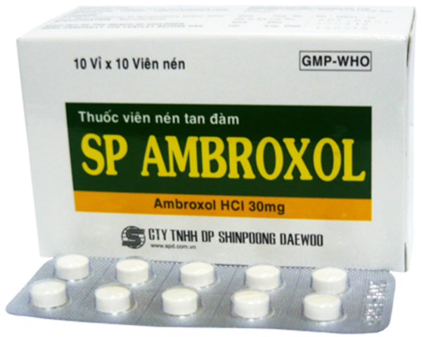 Thuốc SP Ambroxol HCL 30mg Shinpoong Daewoo Vỉ 10 viên