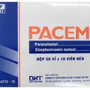 Thuốc trị cảm cúm, nhức đầu Pacemin vỉ 10 viên