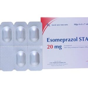 Thuốc trị trào ngược dạ dày, loét dạ dày Esomeprazol 20mg