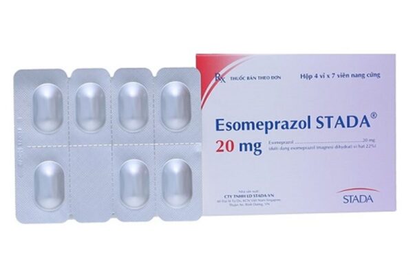 Thuốc trị trào ngược dạ dày, loét dạ dày Esomeprazol 20mg