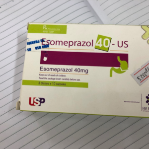 Thuốc trị trào ngược dạ dày, loét dạ dày esomeprazol 40mg US