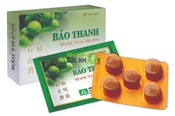 Viên ngậm bổ phế trừ ho Bảo Thanh (20 vỉ x 5 viên/hộp)