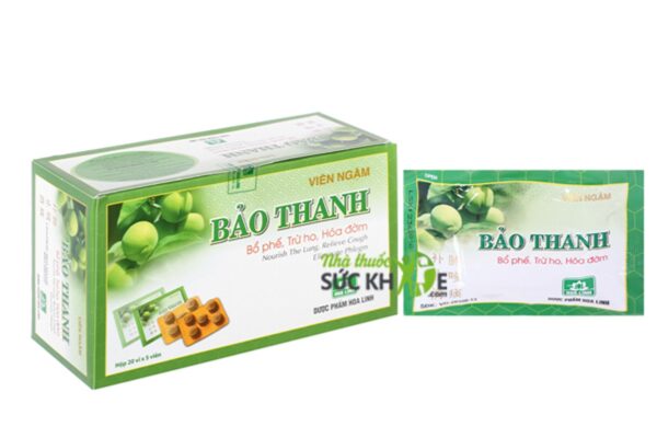 Viên ngậm bổ phế trừ ho Bảo Thanh (20 vỉ x 5 viên/hộp)