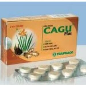 Viên ngậm Cagu Plus Traphaco hộp 2 vỉ x 10 viên