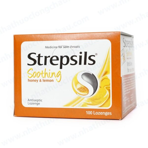 Viên ngậm Strepsils Honey Lemon ( 50 gói x 2 viên/ hộp)