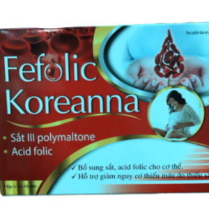 Viên uống bổ sung sắt Fefolic Koreanna cho bà bầu