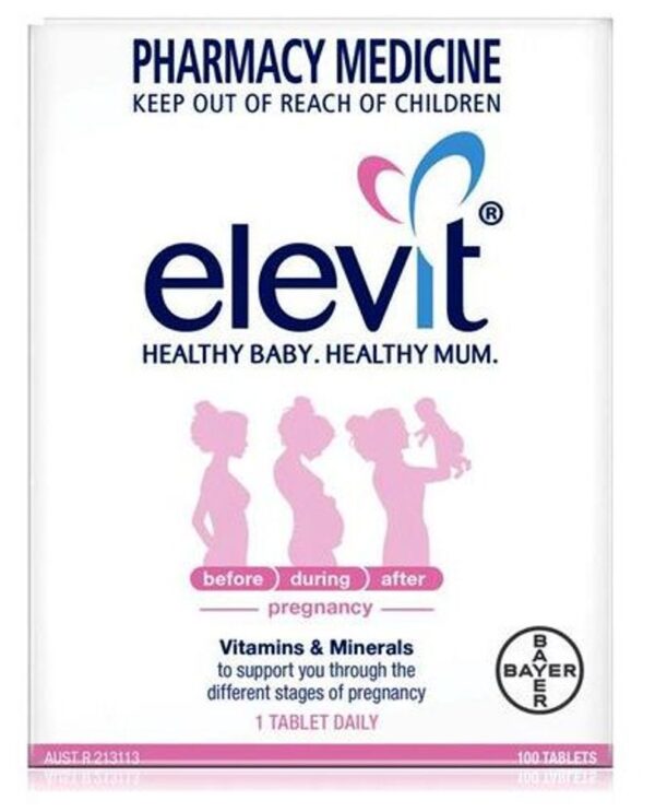 Elevit bầu Úc 100 viên - Vitamin Tổng Hợp Cho Bà Bầu