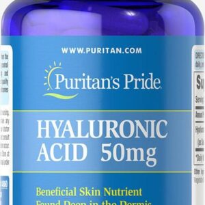 Viên Uống Hỗ Trợ Cấp Nước Puritan's Pride Hyaluronic Acid 50 Mg